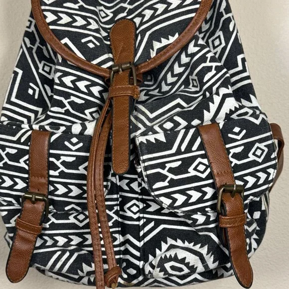 Tribal Print Ortega Backpack Outdoor Natural Southwest Aztec Style Adult Bag - Picture 2 of 7
